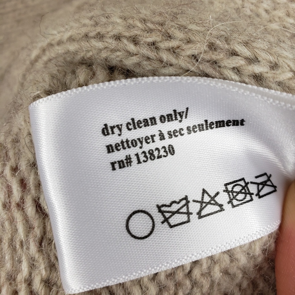 ⛔Pam & Gela Shredded Wool Sweater Ivory P XS - Picture 3 of 7